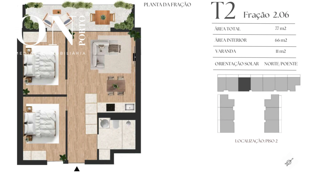 Apartamento T2 para Venda em Vilar de Andorinho Foto 8
