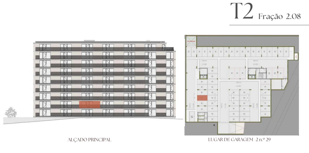 Apartamento T2 para Venda em Vilar de Andorinho Planta 2