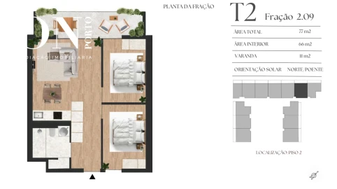 Apartamento T2 para Venda em Vilar de Andorinho