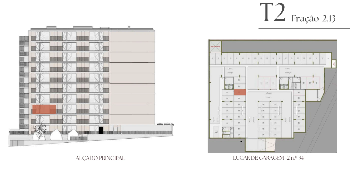 Apartamento T2 para Venda em Vilar de Andorinho Planta 2