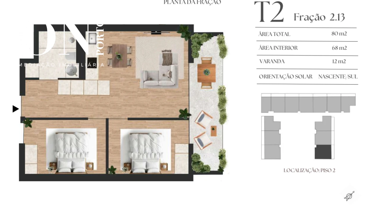 Apartamento T2 para Venda em Vilar de Andorinho Foto 8