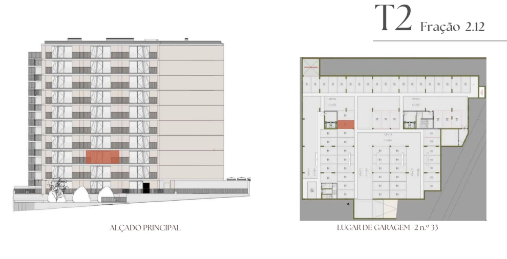 Apartamento T2 para Venda em Vilar de Andorinho Planta 2