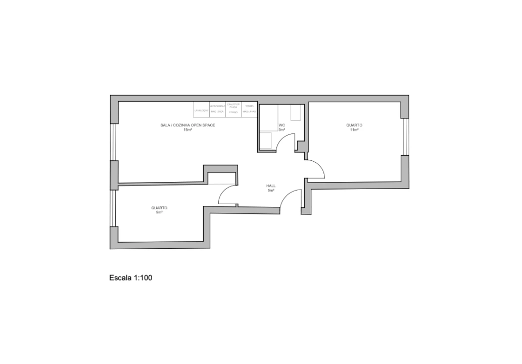 Apartamento T2 para Venda em Odivelas Planta 2