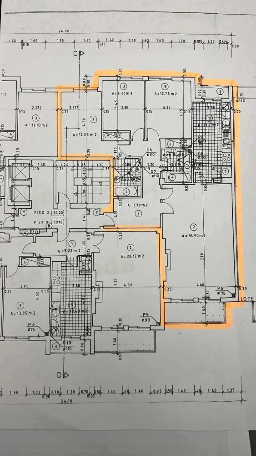 Apartamento T3 para Venda em Barreiro e Lavradio Planta 1