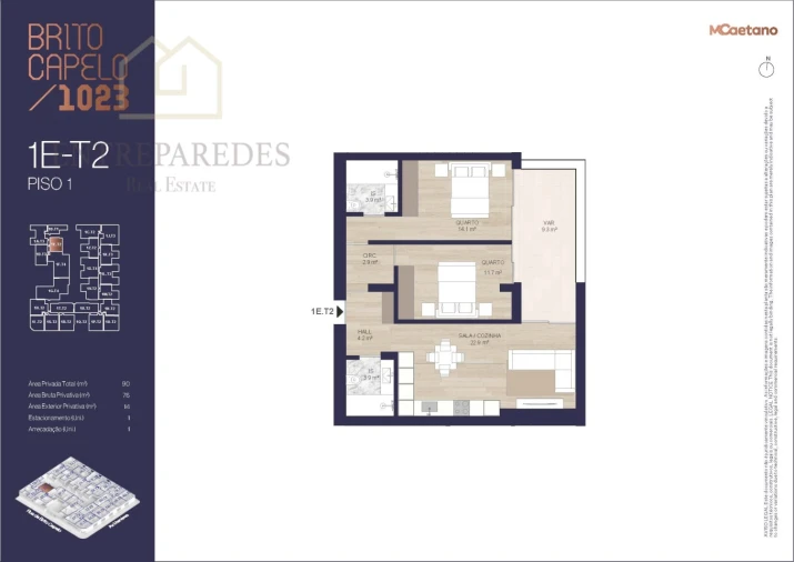 Apartamento T2 para Venda em Matosinhos e Leça da Palmeira Foto 46
