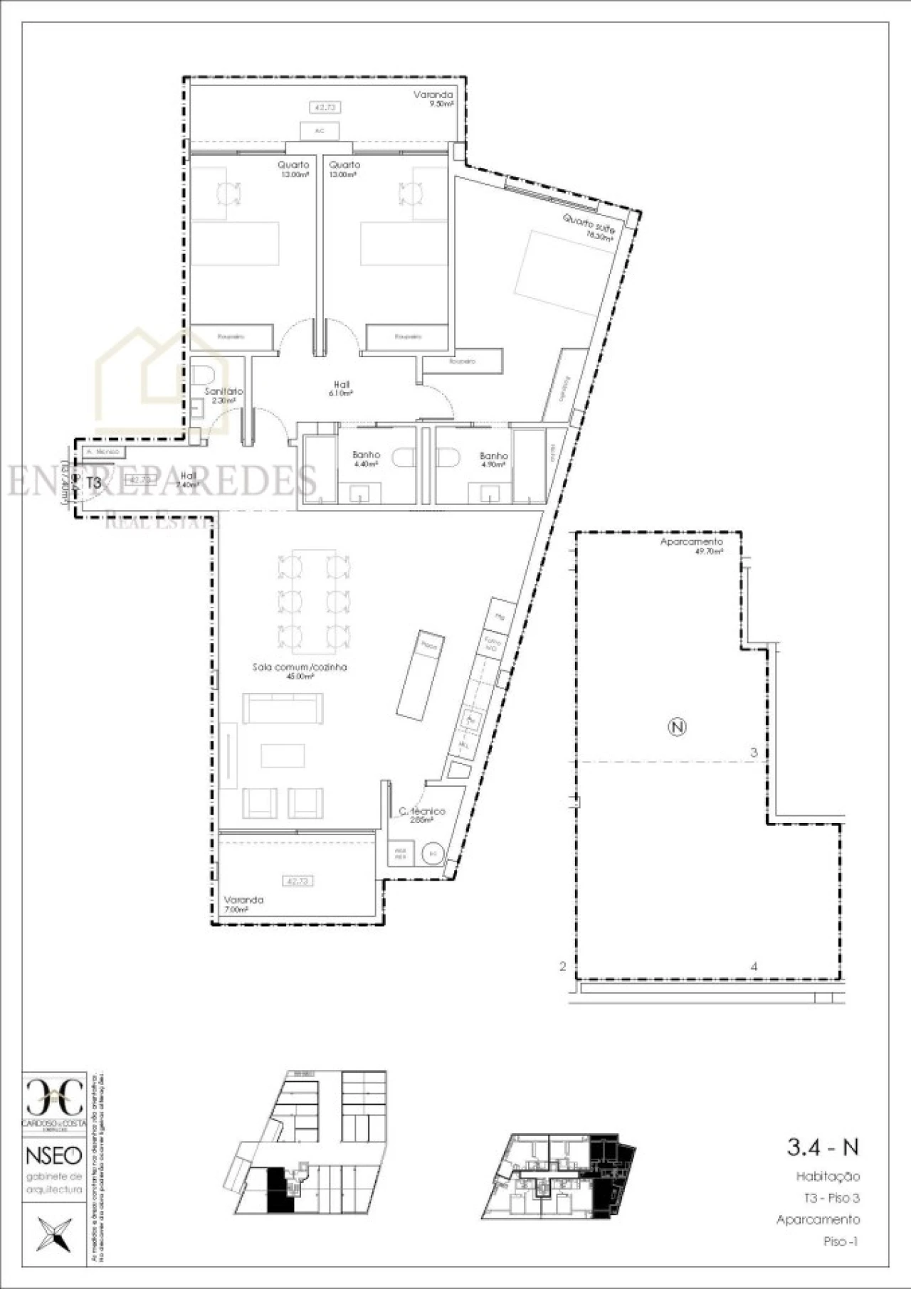 Apartamento T3 para Venda em Gulpilhares e Valadares Foto 14