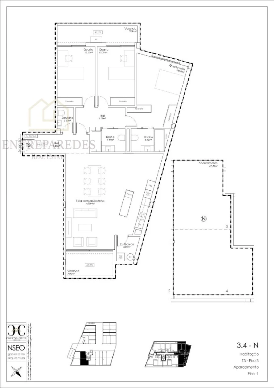 Apartamento T3 para Venda em Gulpilhares e Valadares Foto 14