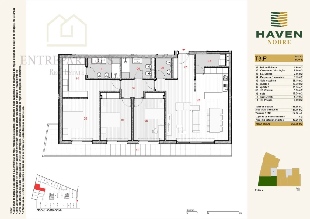 Apartamento T3 para Venda em Silvares, Pias, Nogueira e Alvarenga Foto 24