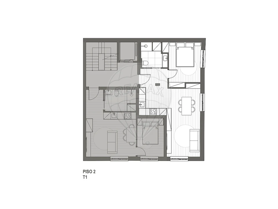 Apartamento T1 para Venda em Nazare Foto 11
