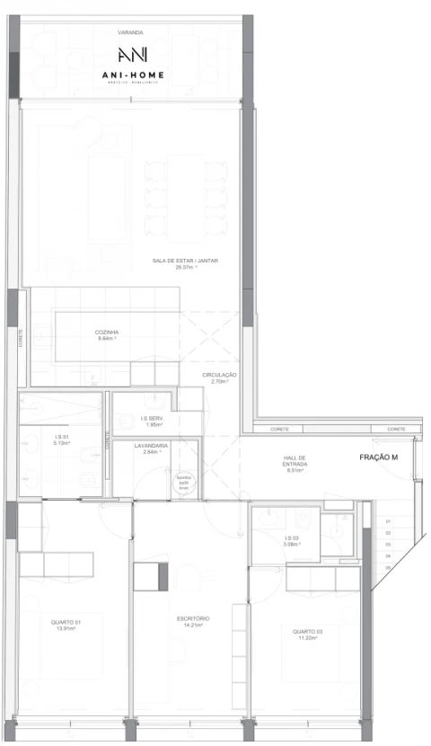 Apartamento T3 para Venda em Matosinhos e Leça da Palmeira