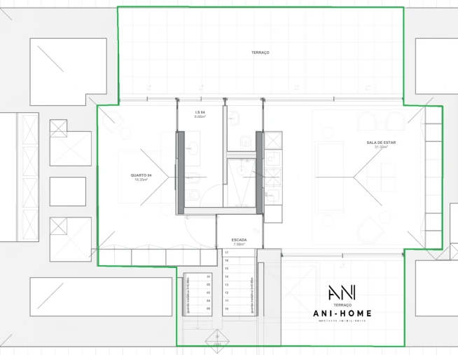 Apartamento T3 para Venda em Matosinhos e Leça da Palmeira Planta 2