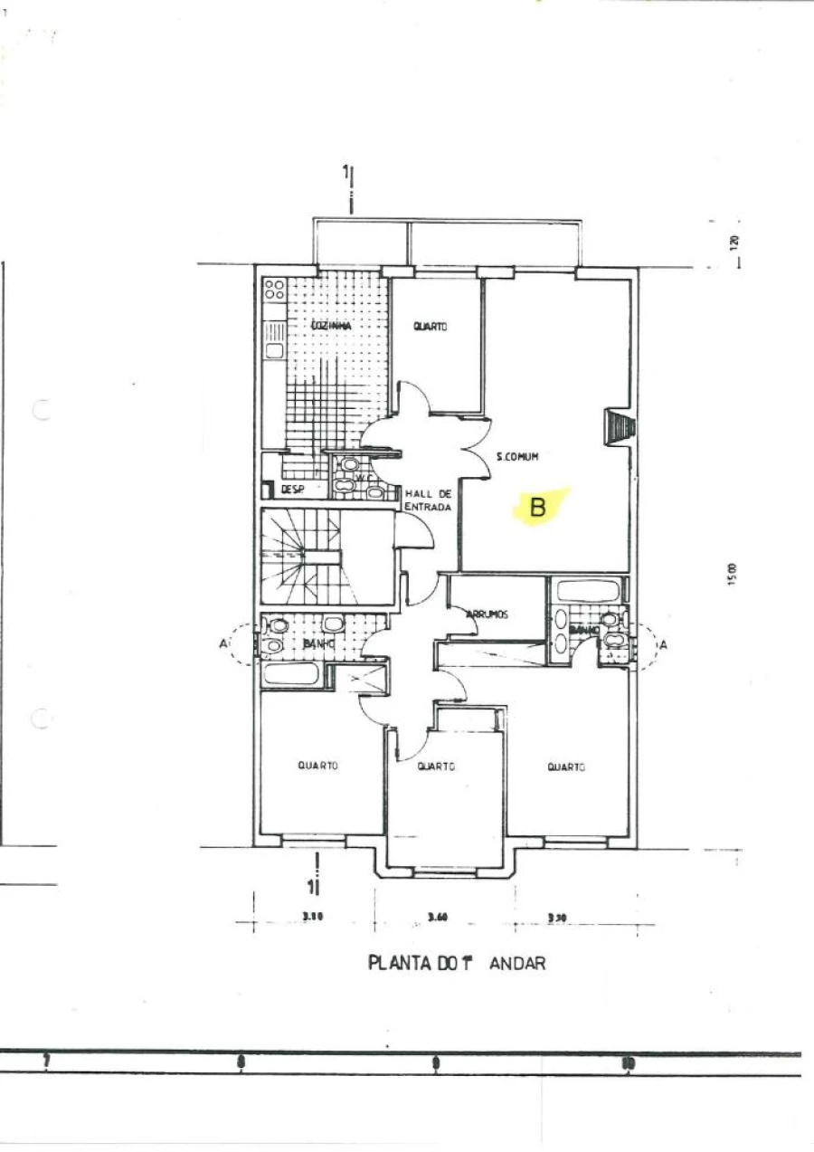 Apartamento T4 para Venda em Matosinhos e Leça da Palmeira Planta 1