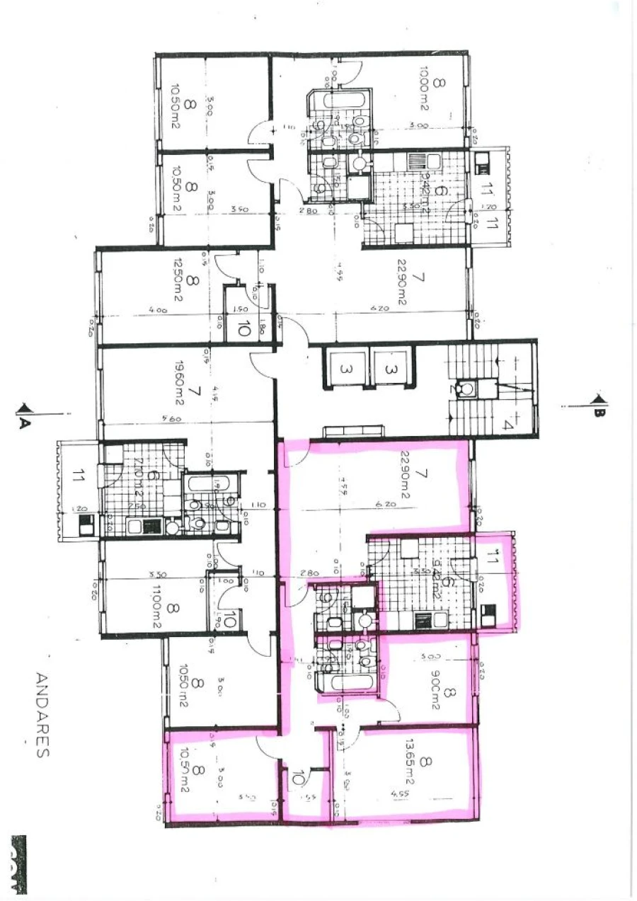 Apartamento T3 para Venda em Santo Antonio da Charneca Planta 1