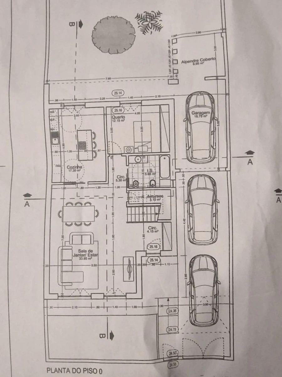 Moradia T4 para Venda em Silveira Planta 1
