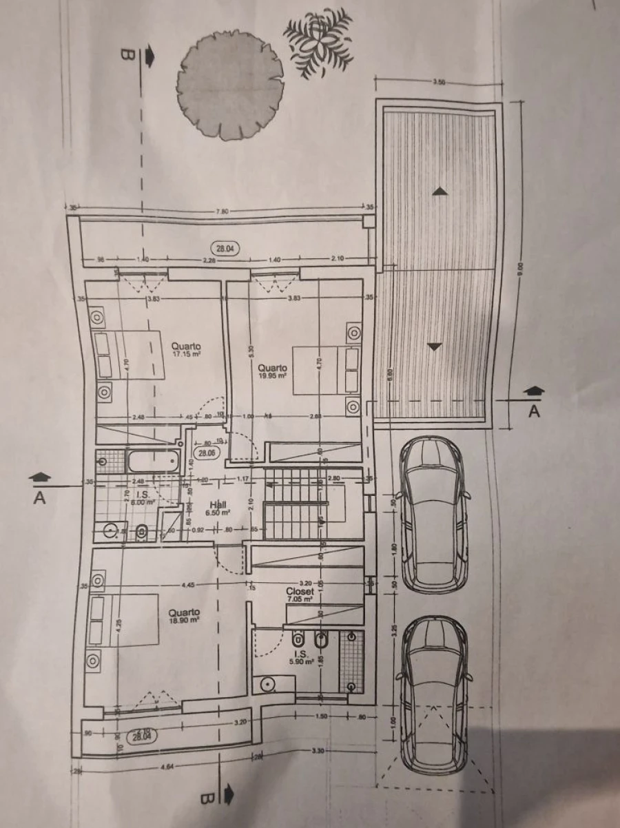 Moradia T4 para Venda em Silveira Planta 2