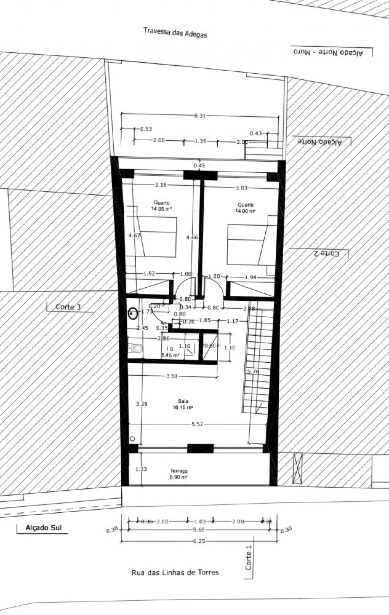 Moradia T3 para Venda em Dois Portos e Runa Planta 3