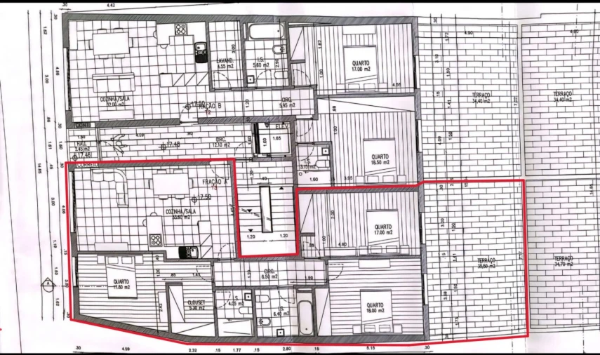 Apartamento T3 para Venda em Alfeizerão Planta 1