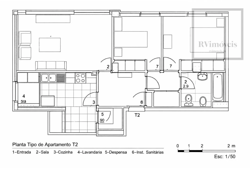 Apartamento T2 para Venda em Vila Praia de Ancora Foto 12