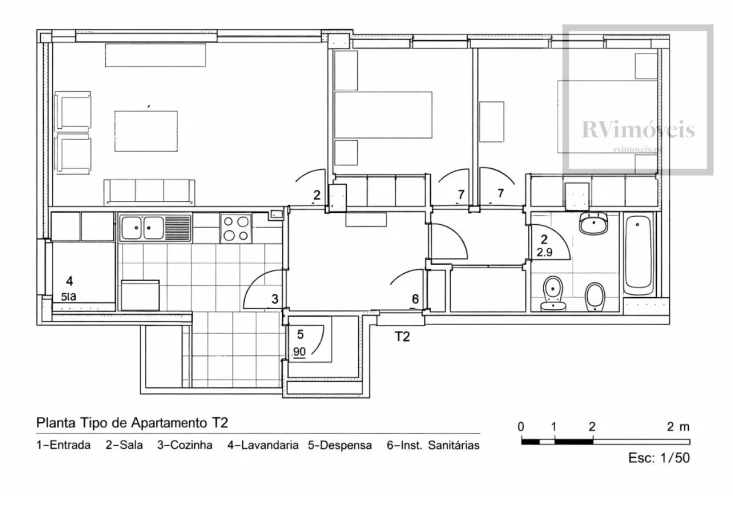 Apartamento T2 para Venda em Vila Praia de Ancora Foto 12