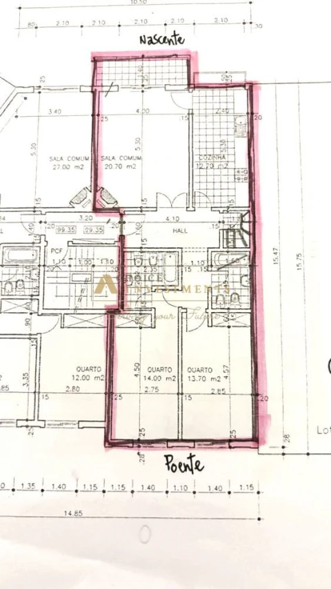 Apartamento T3 para Venda em Carcavelos e Parede