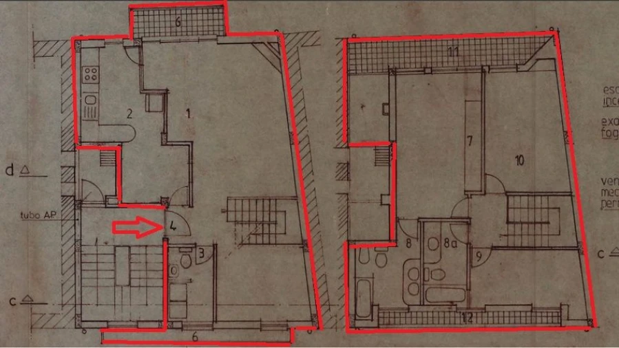 Apartamento T3 para Venda em Cedofeita, Santo Ildefonso, Sé, Miragaia, São Nicolau e Vitória Planta 1