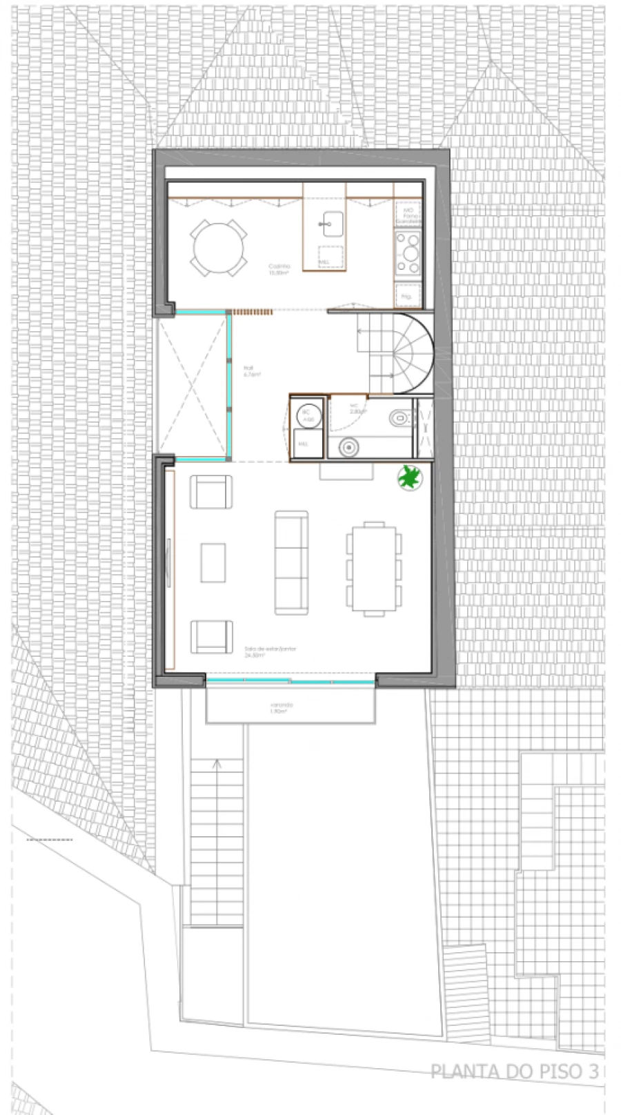 Apartamento T3 para Venda em Lordelo do Ouro e Massarelos Planta 2