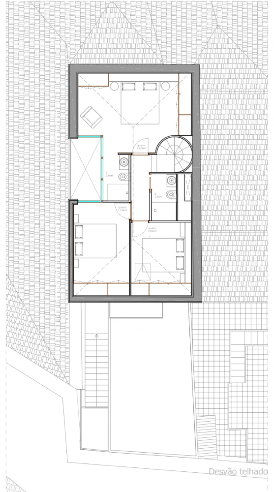 Apartamento T3 para Venda em Lordelo do Ouro e Massarelos Planta 1