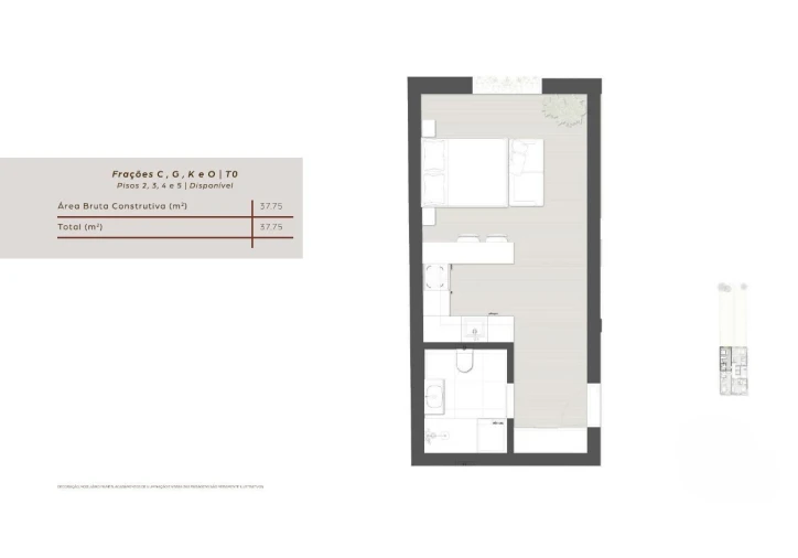 Apartamento para Venda em São Mamede de Infesta e Senhora da Hora Planta 1