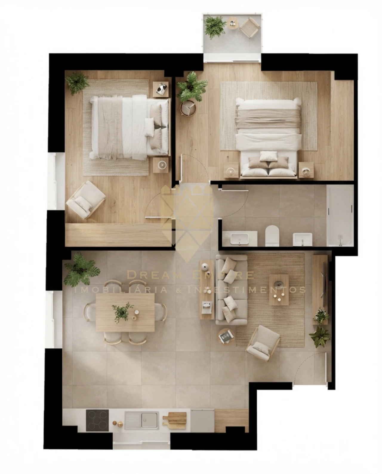Apartamento T2 para Venda em Lordelo Foto 3