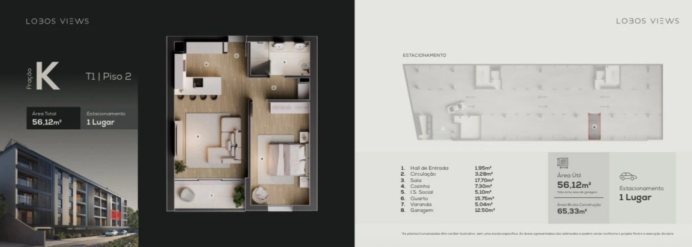 Apartamento T1 para Venda em Camara de Lobos Planta 7