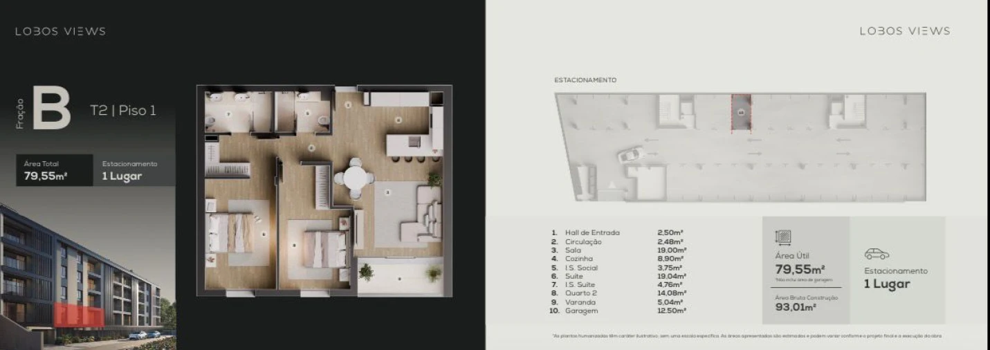 Apartamento T2 para Venda em Camara de Lobos Planta 4