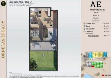 Apartamento T1 para Venda em Calheta