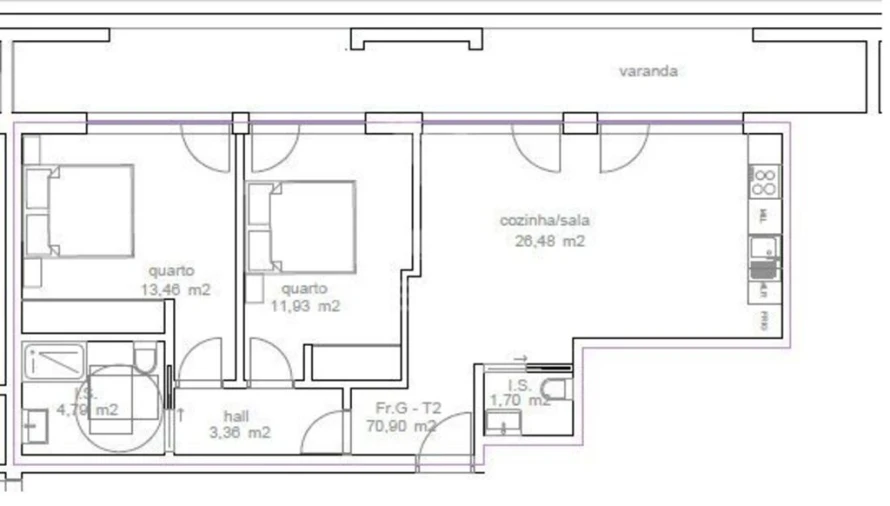 Apartamento T2 para Venda em Tondela e Nandufe Foto 4