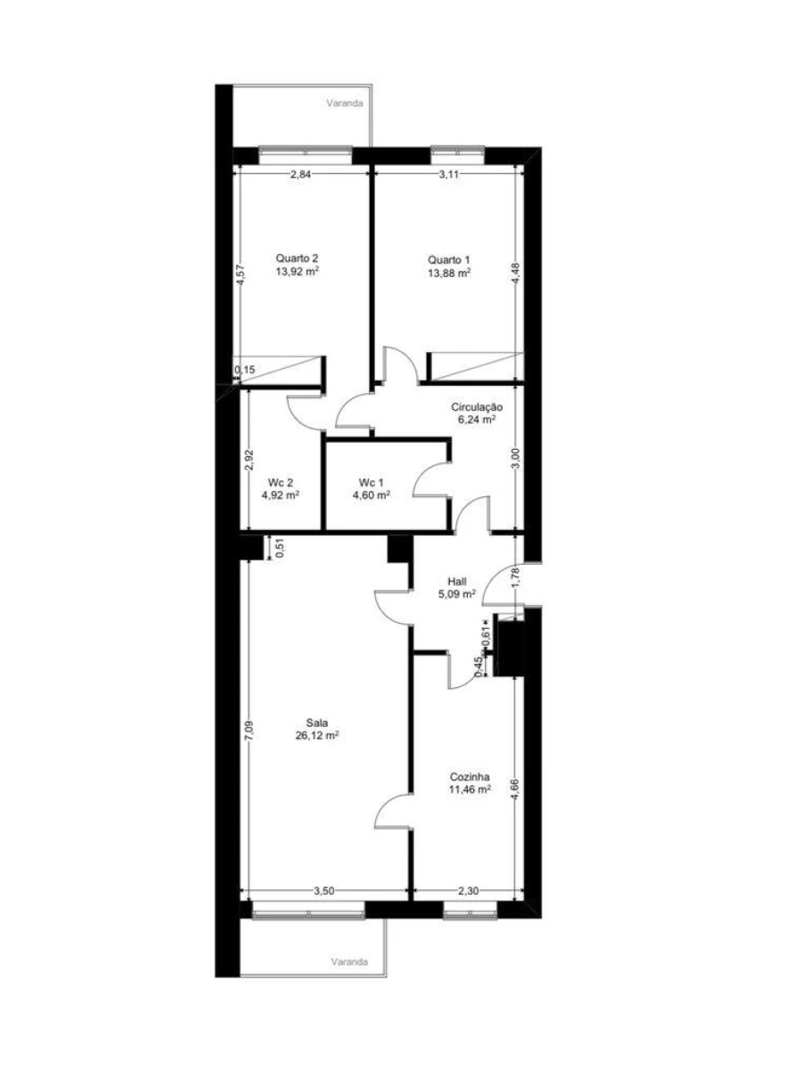 Apartamento T2 para Arrendamento em Paranhos Foto 29