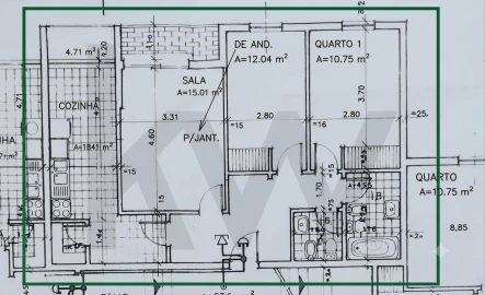 Apartamento T2 para Venda em Carcavelos e Parede