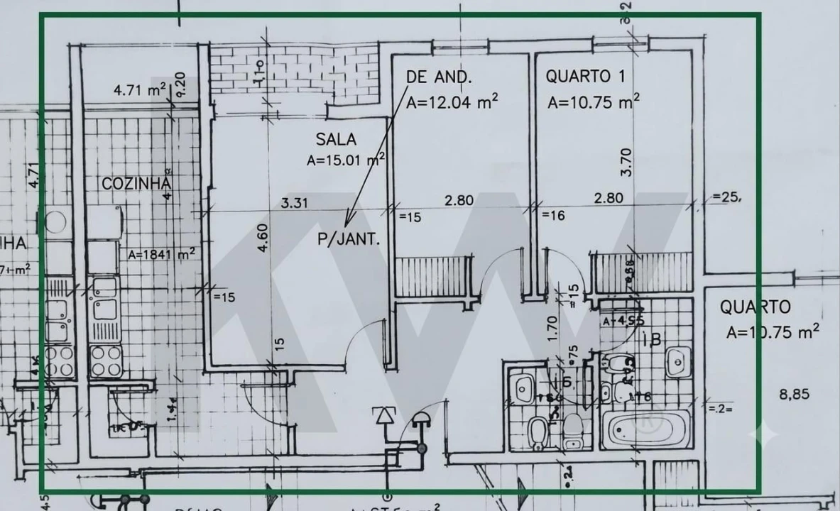 Apartamento T2 para Venda em Carcavelos e Parede Foto 26