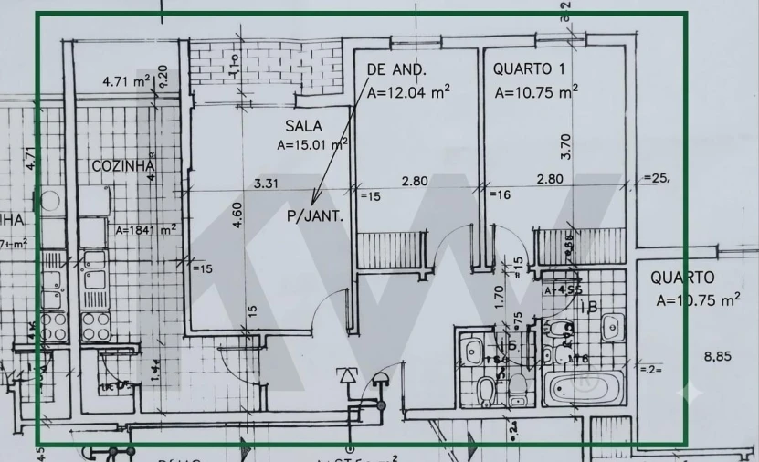 Apartamento T2 para Venda em Carcavelos e Parede Foto 26