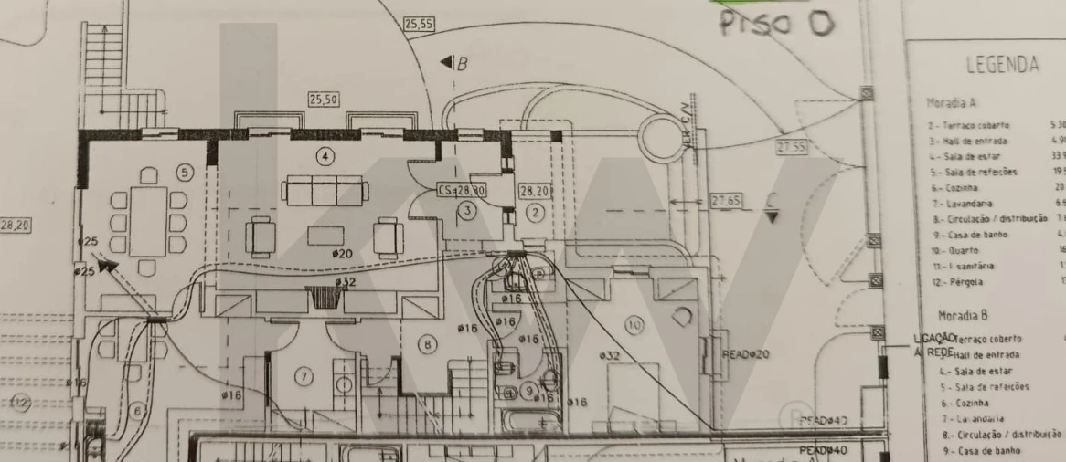 Moradia T4 para Venda em Cascais e Estoril Planta 1