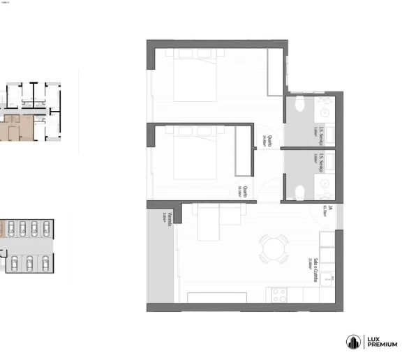 Apartamento T2 para Venda em Vila Praia de Ancora Planta 1