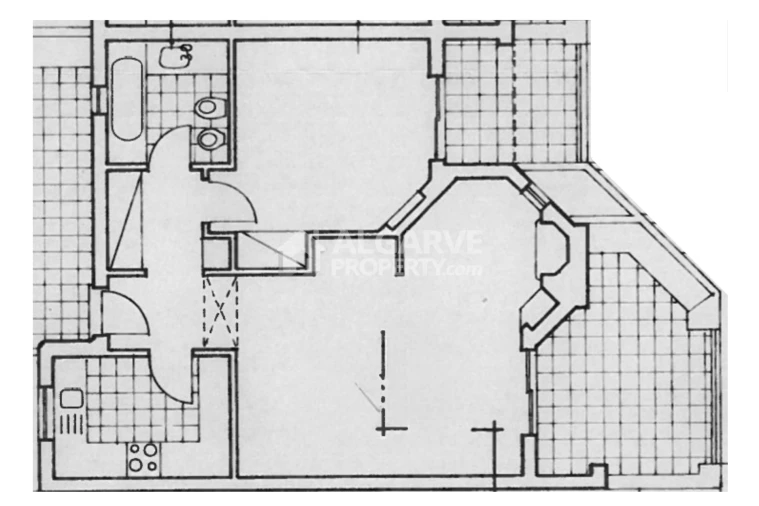 Apartamento T1 para Venda em Albufeira e Olhos de Água Planta 1