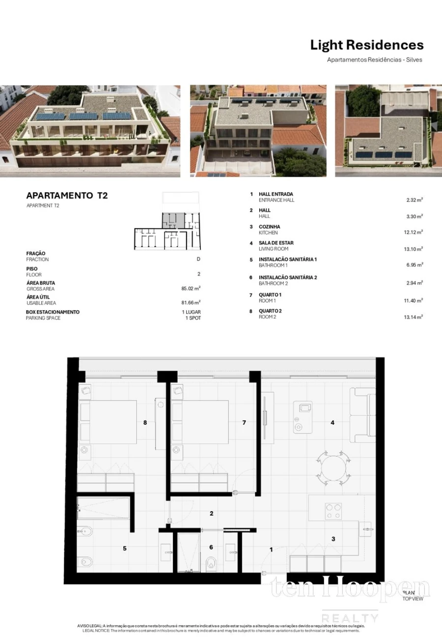 Apartamento T2 para Venda em Silves Planta 1