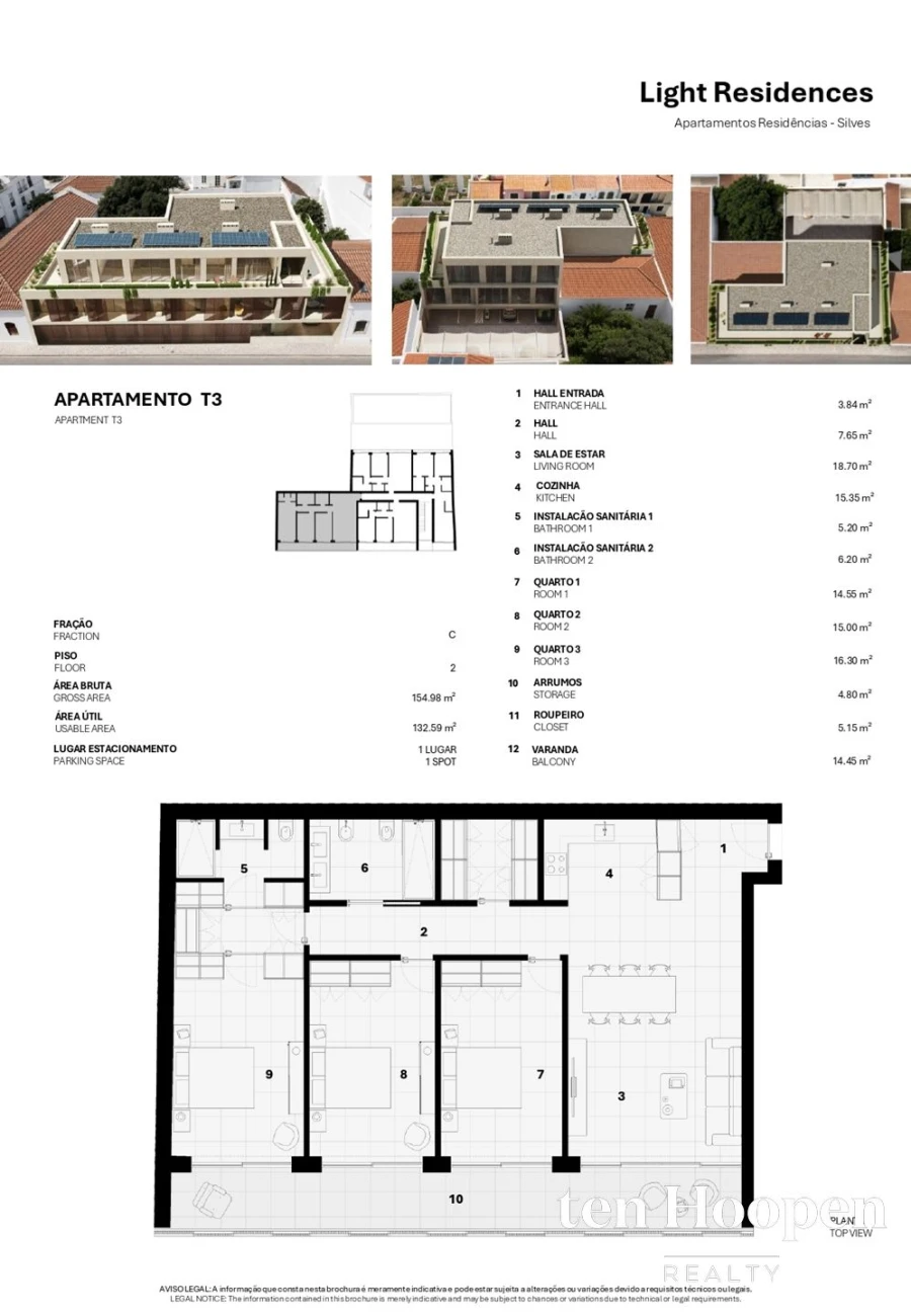 Apartamento T3 para Venda em Silves Planta 1