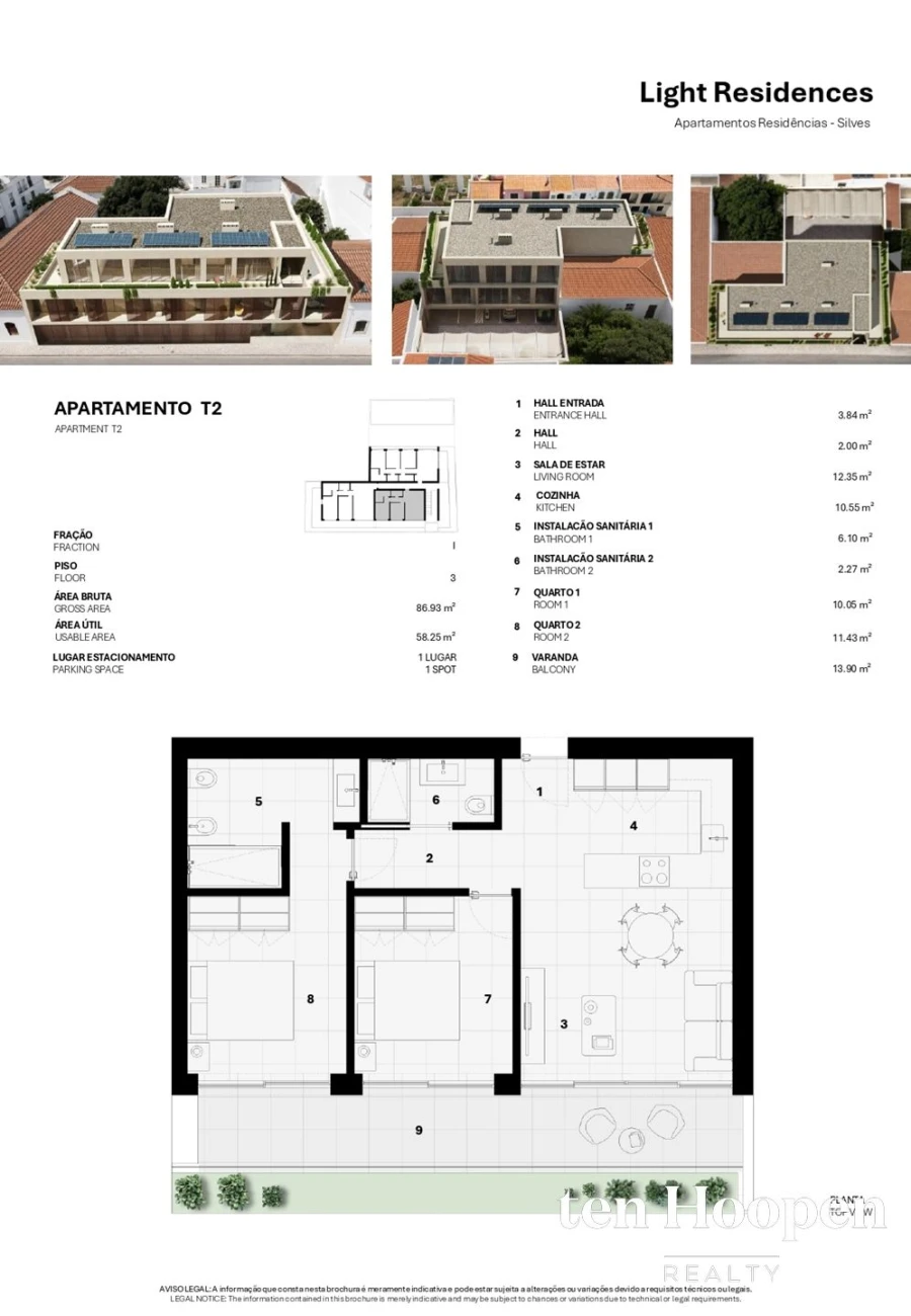 Apartamento T2 para Venda em Silves Planta 1