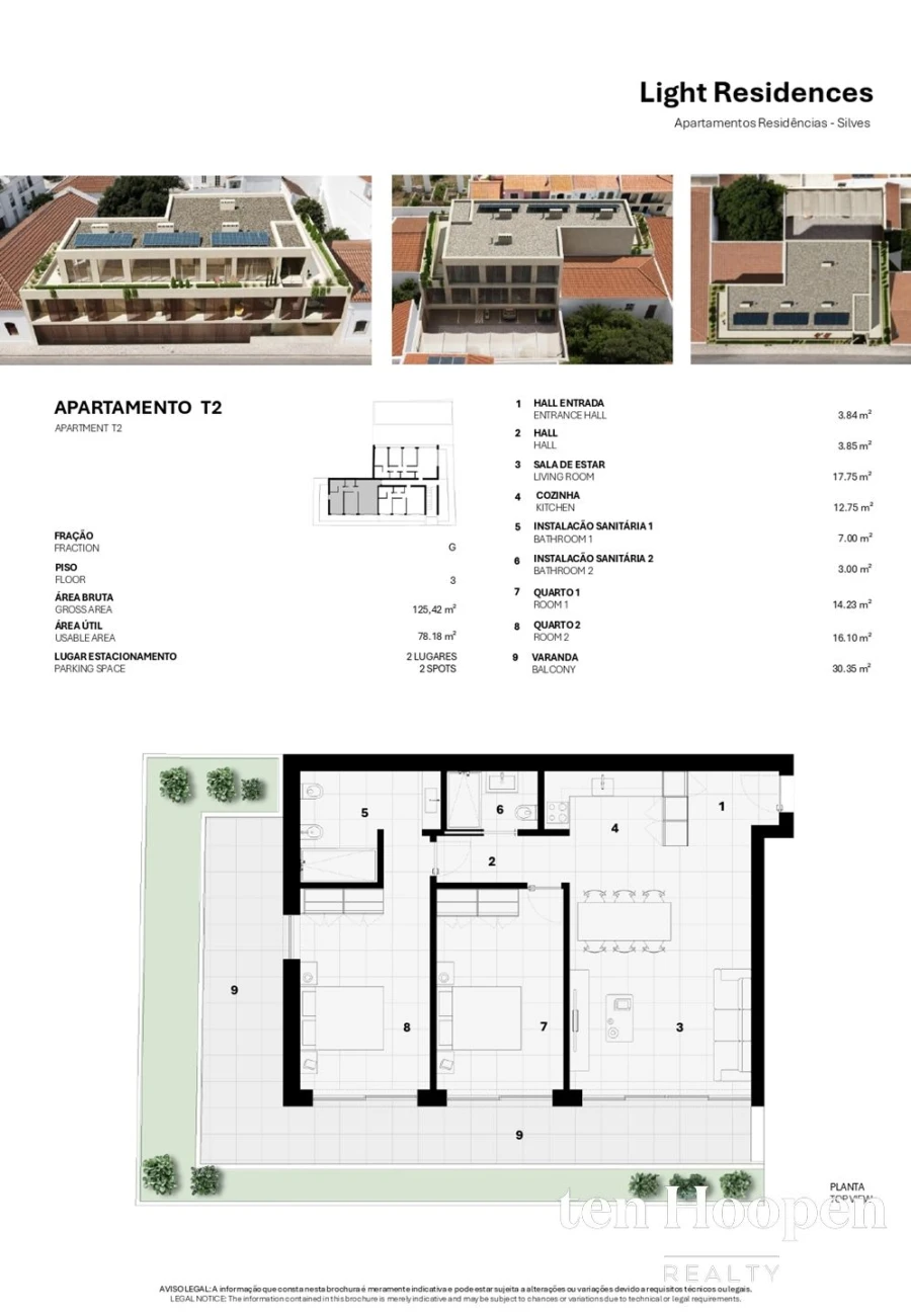 Apartamento T2 para Venda em Silves Planta 1