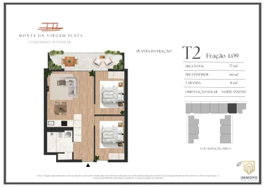Apartamento T2 para Venda em Vilar de Andorinho