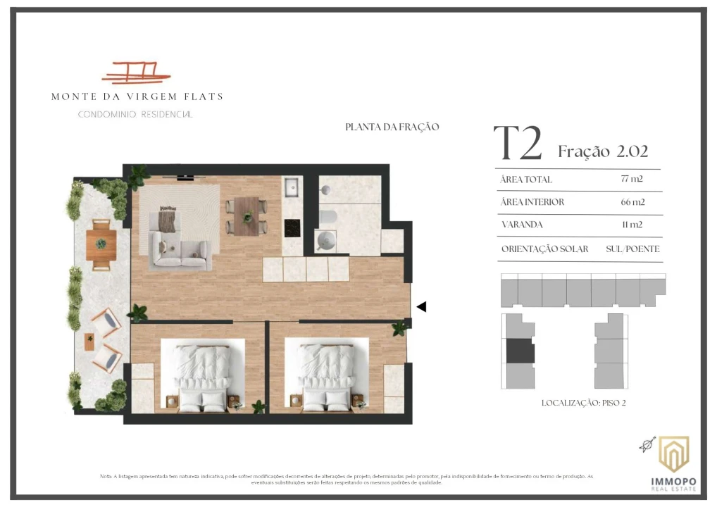 Apartamento T2 para Venda em Vilar de Andorinho Foto 9