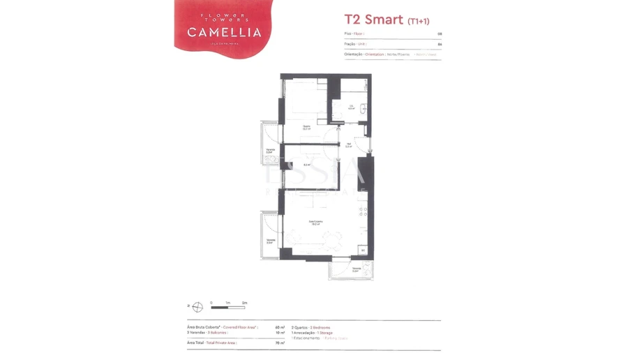 Apartamento T1 para Arrendamento em Matosinhos e Leça da Palmeira Planta 1