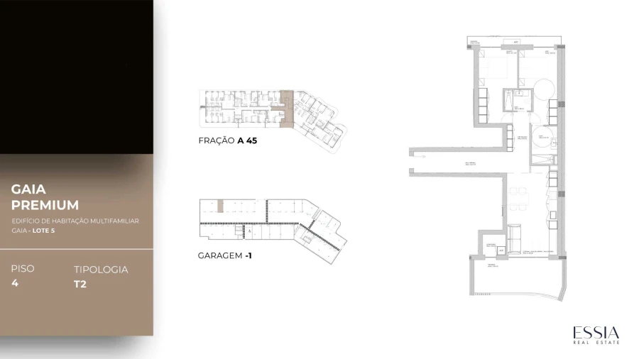 Apartamento T2 para Venda em Oliveira do Douro Planta 1
