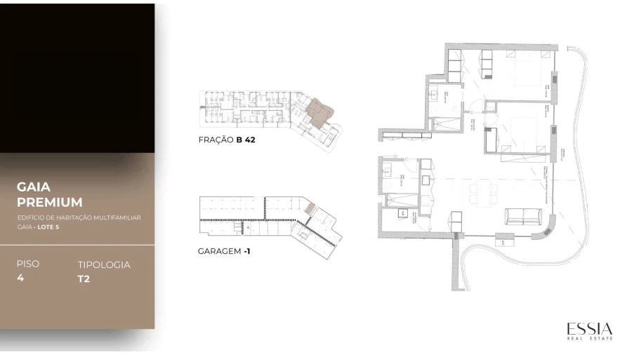 Apartamento T2 para Venda em Oliveira do Douro Planta 2