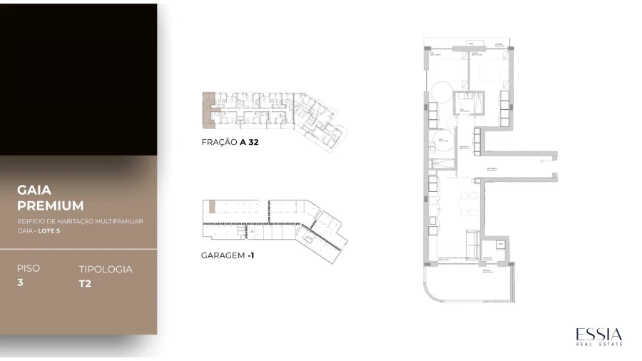Apartamento T2 para Venda em Oliveira do Douro Planta 1